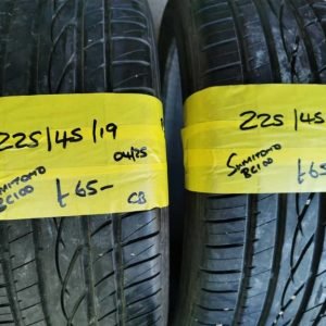 225 / 45 / 19 SUMITOMO BC100 TYRES - TWO AVAILABLE