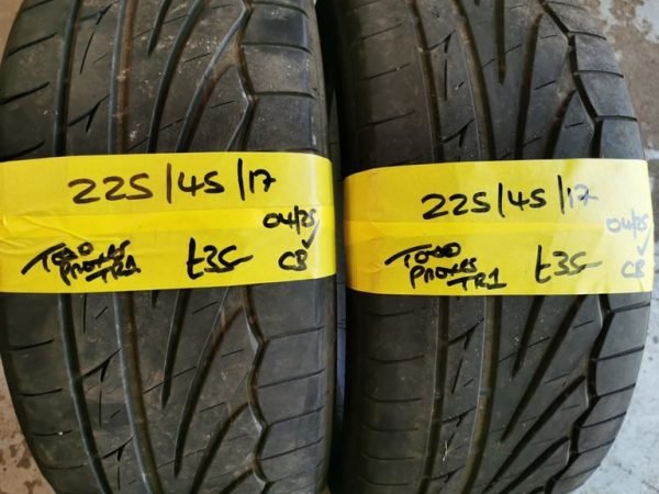 225 / 45 / 17 TOYO PROXES TR1 TYRES - TWO AVAILABLE - Image 1