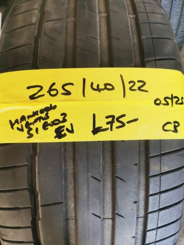 265 / 40 / 22 HANKOOK VENTUS S1 EVO 3 EV TYRE - FITTING AVAILABLE - Image 1