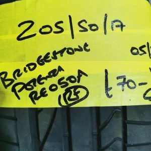 205 / 50 / 17 BRIDGESTONE POTENZA RE050A RUN FLAT TYRE - FITTING AVAILABLE
