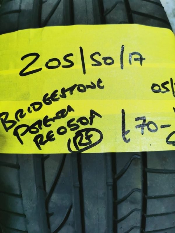 205 / 50 / 17 BRIDGESTONE POTENZA RE050A RUN FLAT TYRE - FITTING AVAILABLE - Image 1