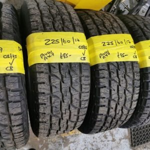 225 / 60 / 17 AVON AX7 TYRES - FOUR AVAILABLE