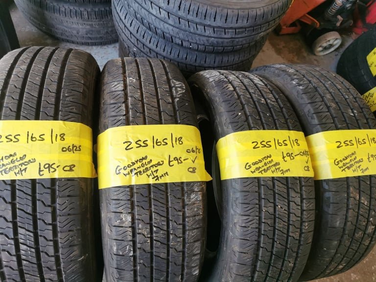 255 / 65 / 18 GOODYEAR WRANGLER TERRITORY H / T TYRES - FOUR AVAILABLE