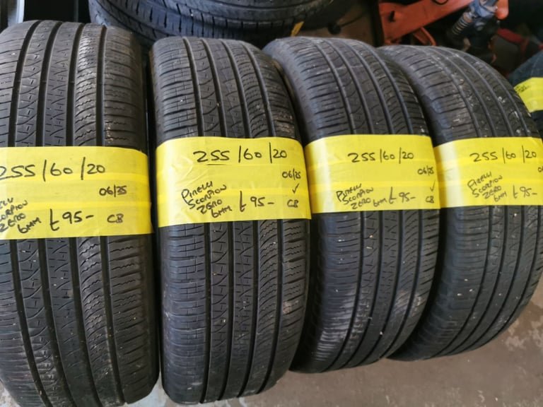 255 / 60 / 20 PIRELLI SCORPION ZERO TYRES - FOUR AVAILABLE
