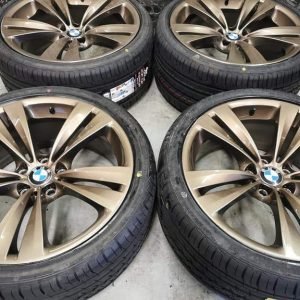20" GENUINE BMW STYLE 316 ALLOY WHEELS / NEW TYRES - 5 X 120 FITMENT