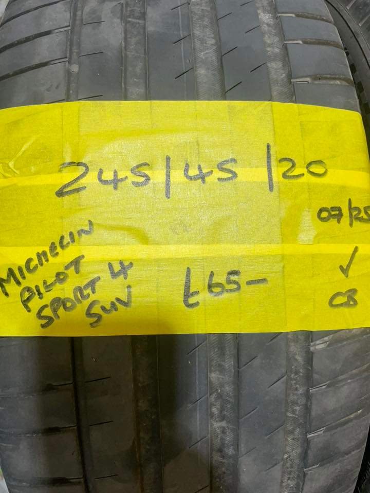 245 / 45 / 20 MICHELIN PILOT SPORT 4 SUV TYRES TWO AVAILABLE