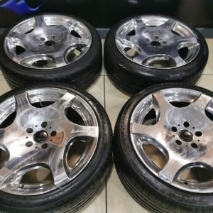 18" GENUINE WEDS KRANZE SPLIT RIM ALLOY WHEELS / TYRES - 5 X 114.3 FITMENT