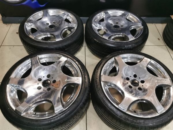 18" GENUINE WEDS KRANZE SPLIT RIM ALLOY WHEELS / TYRES - 5 X 114.3 FITMENT - Image 1