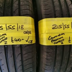 215 / 55 / 18 PREMIUM CONTACT 2 TYRES - TWO AVAILABLE