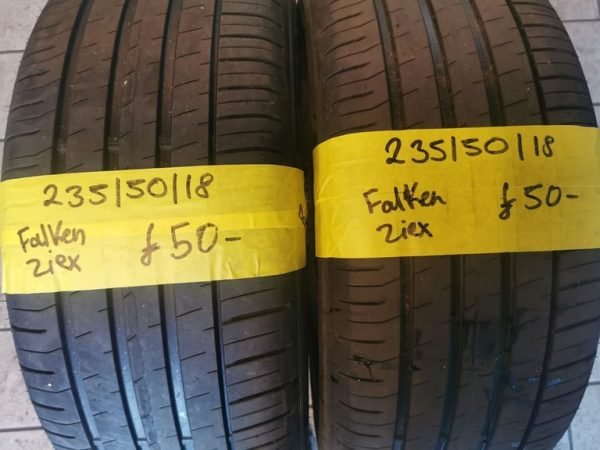 235 / 50 / 18 FALKEN ZIEX 101W TYRES - TWO AVAILABLE - Image 1