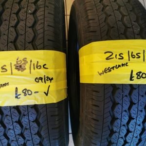 215 / 65 / 16C NEW WESTLAKE COMMERCIAL TYRES - TWO AVAILABLE