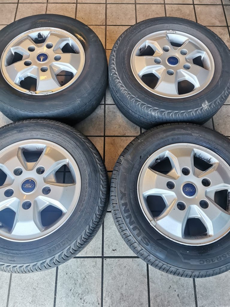 16" GENUINE FORD TRANSIT CUSTOM ALLOY WHEELS / TYRES