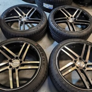 20" RIVIERA TWIST ALLOY WHEELS / NEW TYRES - VOLKSWAGEN T5 / T6