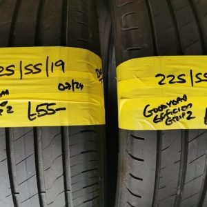 225 / 55 / 19 GOODYEAR EFFICIENT GRIP 2 TYRES - TWO AVAILABLE