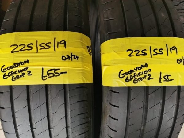 225 / 55 / 19 GOODYEAR EFFICIENT GRIP 2 TYRES - TWO AVAILABLE - Image 1