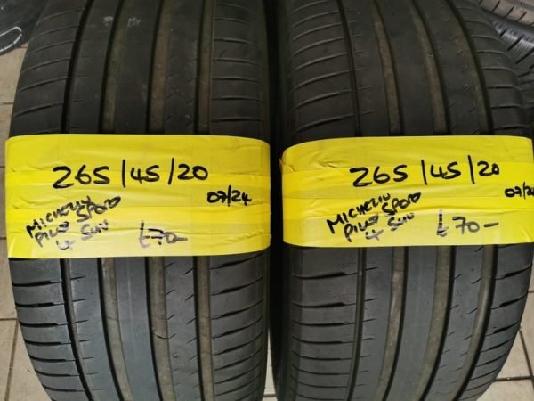 265 / 45 / 20 MICHELIN PILOT SPORT 4 SUV TYRES - TWO AVAILABLE - Image 1