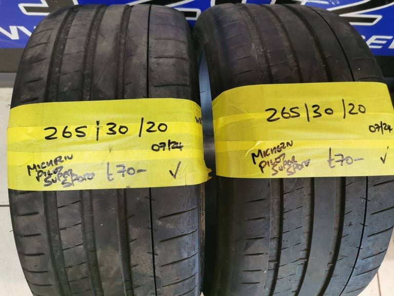 image-270.jpeg 265 / 30 / 20 MICHELIN PILOT SUPER SPORT TYRES - TWO AVAILABLE - Image 1