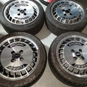 15" RONAL TURBO ALLOY WHEELS / TYRES - 4 X 100 FITMENT