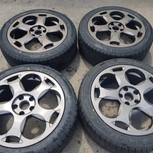18" LAMBORGHINI STYLE ALLOY WHEELS / NEW TYRES - 5 X 112 - VOLKSWAGEN / AUDI FITMENT
