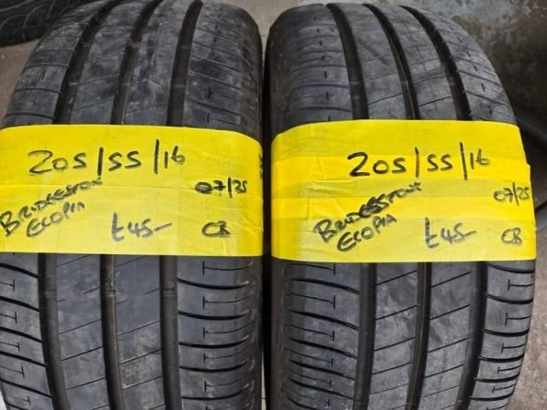 205 / 55 / 16 BRIDGESTONE ECOPIA TYRES - TWO AVAILABLE - Image 1