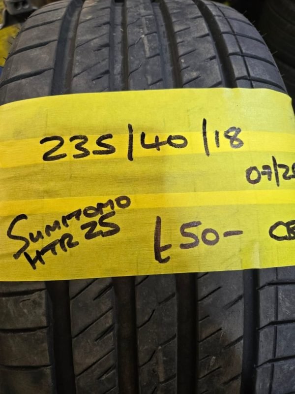 235/ 40 / 18 SUMITOMO HTR Z5 TYRE - FITTING AVAILABLE - Image 1
