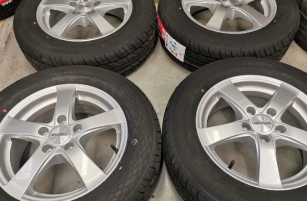 15″ NEW DEZENT ALLOY WHEELS / NEW TYRES 5 X 108 – TRANSIT CONNECT ETC - Image 1