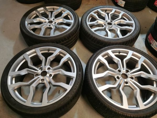 22″ AUDI R8 STYLE ALLOY WHEELS / TYRES 5 X 130 FITMENT AUDI Q7 FITMENT - Image 1