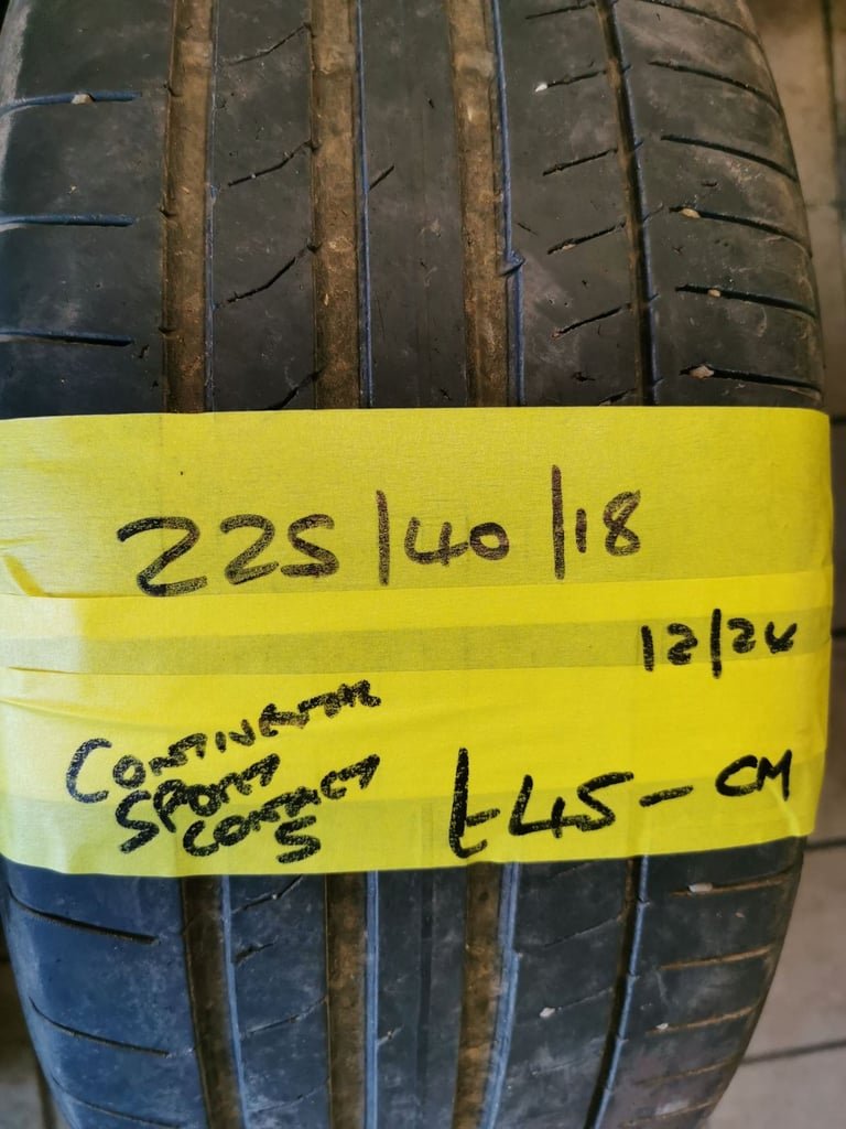 225 / 40 / 18 CONTINENTAL SPORT CONTACT 5 TYRE