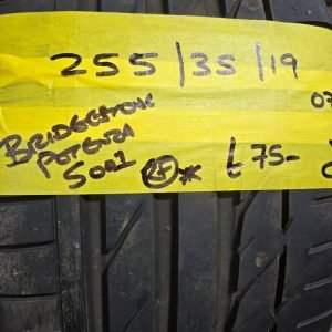 255 / 35 / 19 BRIDGESTONE POTENZA S001 RUN FLAT TYRE - FITTING AVAILABLE