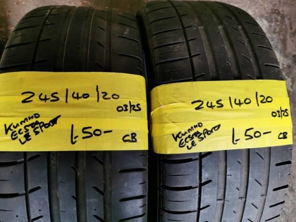 245 / 40 / 20 KUMHO ECSTA LE SPORT TYRES - TWO AVAILABLE - Image 1