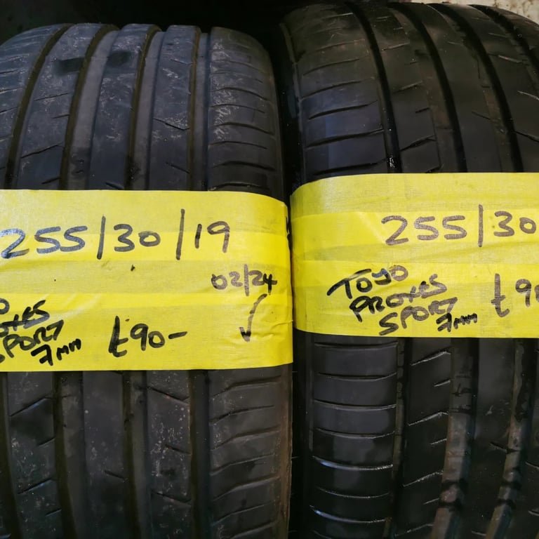 image-345.jpeg 255 / 30 / 19 TOYO PROXES SPORT TYRES - 7 MM TREAD - TWO AVAILABLE - Image 1