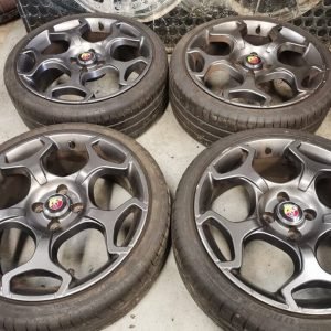 17" GENUINE FIAT ABARTH ALLOY WHEELS / TYRES