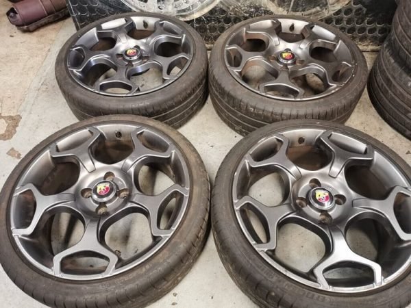 17" GENUINE FIAT ABARTH ALLOY WHEELS / TYRES - Image 1