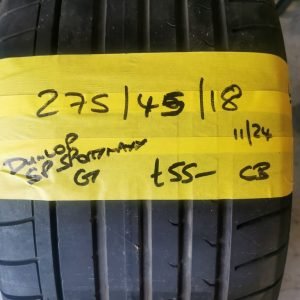 275 / 45 / 18 DUNLOP SP SPORTMAXX GT TYRE - FITTING AVAILABLE
