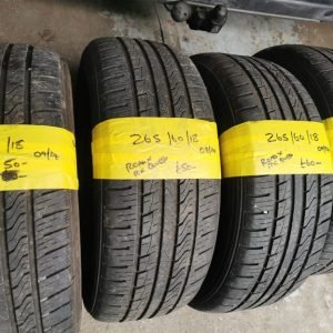 265 / 60 / 18 ROAD X TYRES - FOUR AVAILABLE