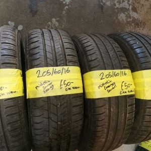 205 / 60 / 16 MICHELIN ENERGY SAVER TYRES - FOUR AVAILABLE
