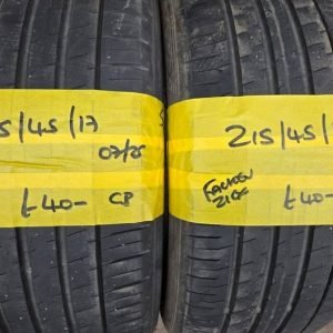 215 / 45 / 17 FALKEN ZIEX TYRES - TWO AVAILABLE