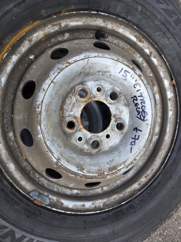 15" CITROEN RELAY STEEL WHEEL / TYRE - Image 1