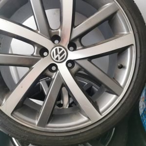 18" NEW VOLKSWAGEN VANCOUVER STYLE ALLOY WHEELS / NEW TYRES 5 X 100 FITMENT