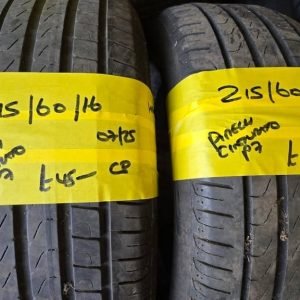 215 / 60 / 16 PIRELLI CINTURATO P7 TYRES - TWO AVAILABLE