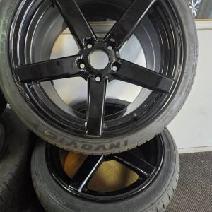 18" STAGGERED BMW CONCAVE  ALLOY WHEELS / NEW TYRES -  5 X120 FITMENT