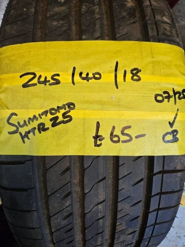 245 / 40 / 18 SUMITOMO HTR Z5 TYRE - FITTING AVAILABLE - Image 1