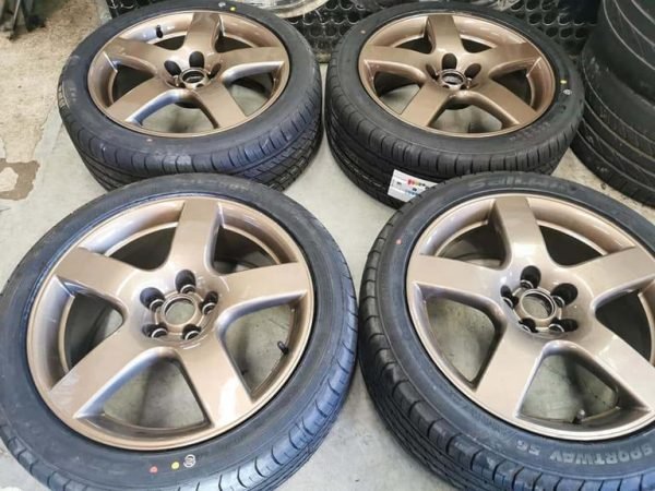 17" GENUINE VOLKSWAGEN SPORT ALLOY WHEELS / TYRES 5 X 100 FITMENT - Image 1