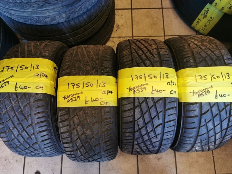 175 / 50 / 13 YOKOHAMA A539 TYRES - FOUR AVAILABLE