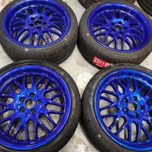17" BBS STYLE ALLOY WHEELS / NEW TYRES 5 X 100 FITMENT AUDI A1 / VOLKSWAGEN POLO