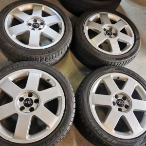17" AUDI TT ALLOY WHEELS / TYRES 5 X 100 FITMENT