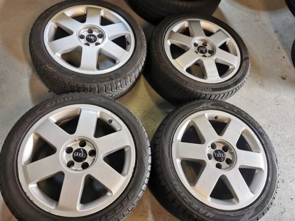 17" AUDI TT ALLOY WHEELS / TYRES 5 X 100 FITMENT - Image 1