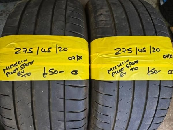 275 / 45 / 20 MICHELIN PILOT SPORT EV TYRES - TESLA FITMENT - TWO AVAILABLE - Image 1