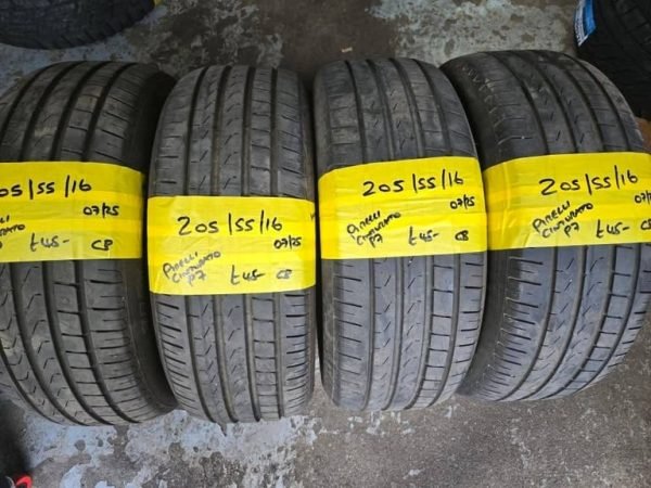 205 / 55 / 16 PIRELLI CINTURATO P7 TYRES - FOUR AVAILABLE - Image 1