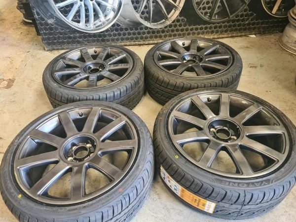 18" GENUINE AUDI TT ALLOY WHEELS / NEW TYRES 5 X 100 - Image 1
